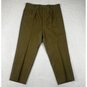 Vintage Military Pants Mens 39x27.5‎ Green Wool 1968 Trousers Australia Army